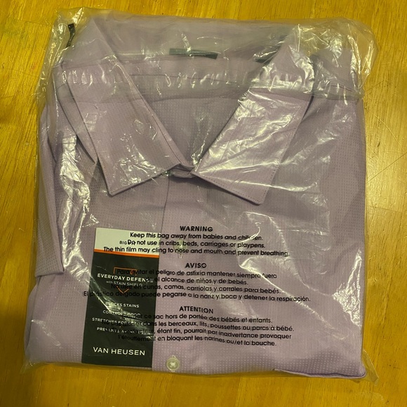 Van Heusen Lavender Button-Up Shirt - Picture 2 of 6